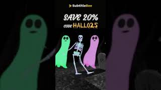 Halloween Sale! Get 20% Off on SubtitleBee 🎃 #halloween2025 #halloweensale