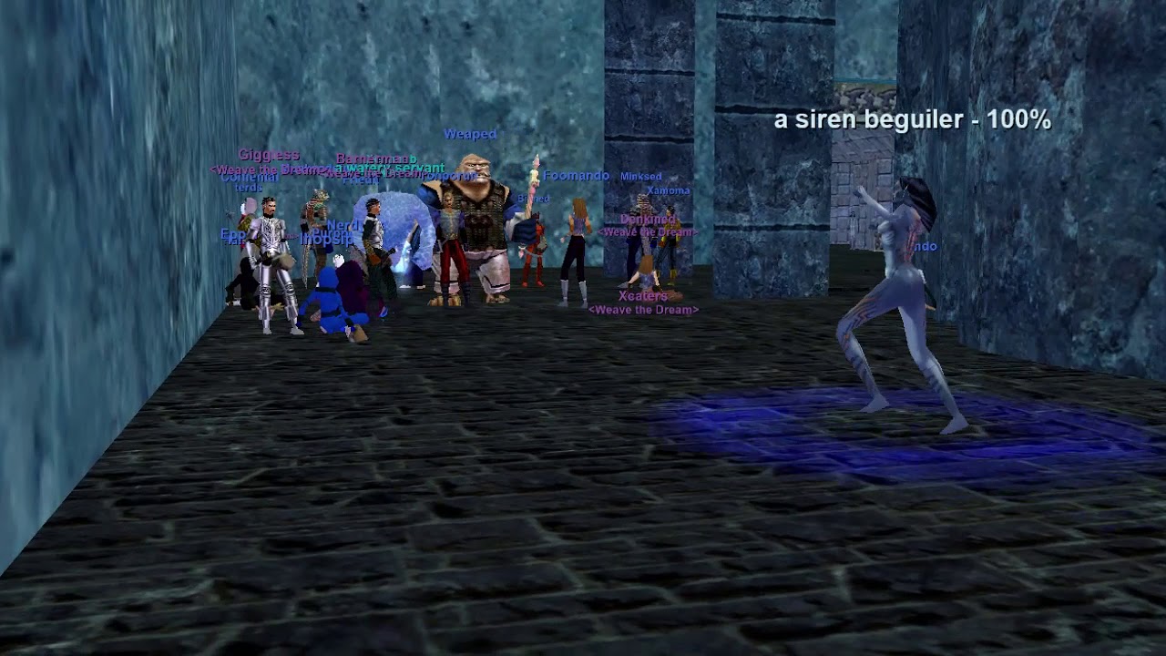 SG botters warping - Aradune server - Everquest