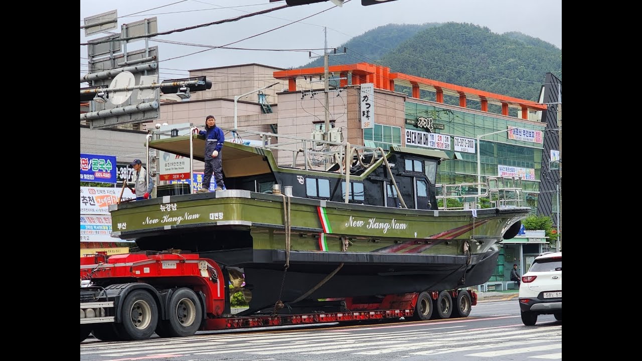 표준어선 4.99톤 신조선 제작출고 영상 이미지 동급 최대길이 및 폭 뉴강남호