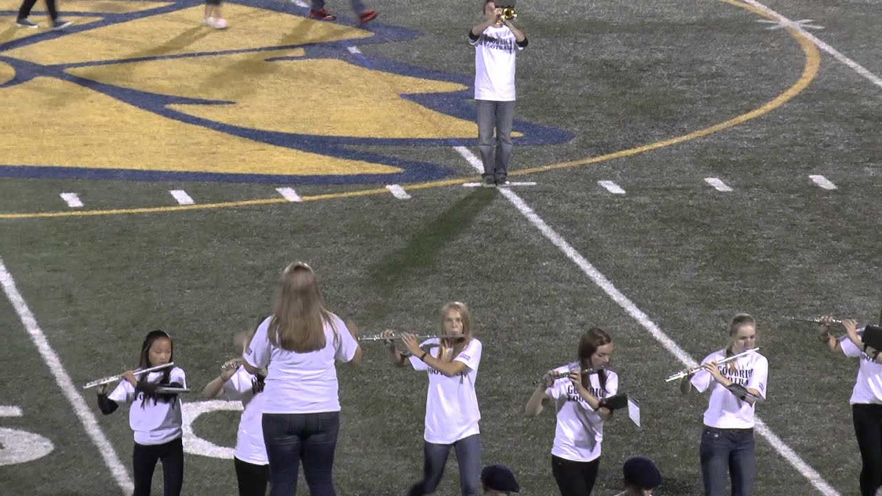 Goodrich High School Marching Band Half Time Performance 2015 YouTube