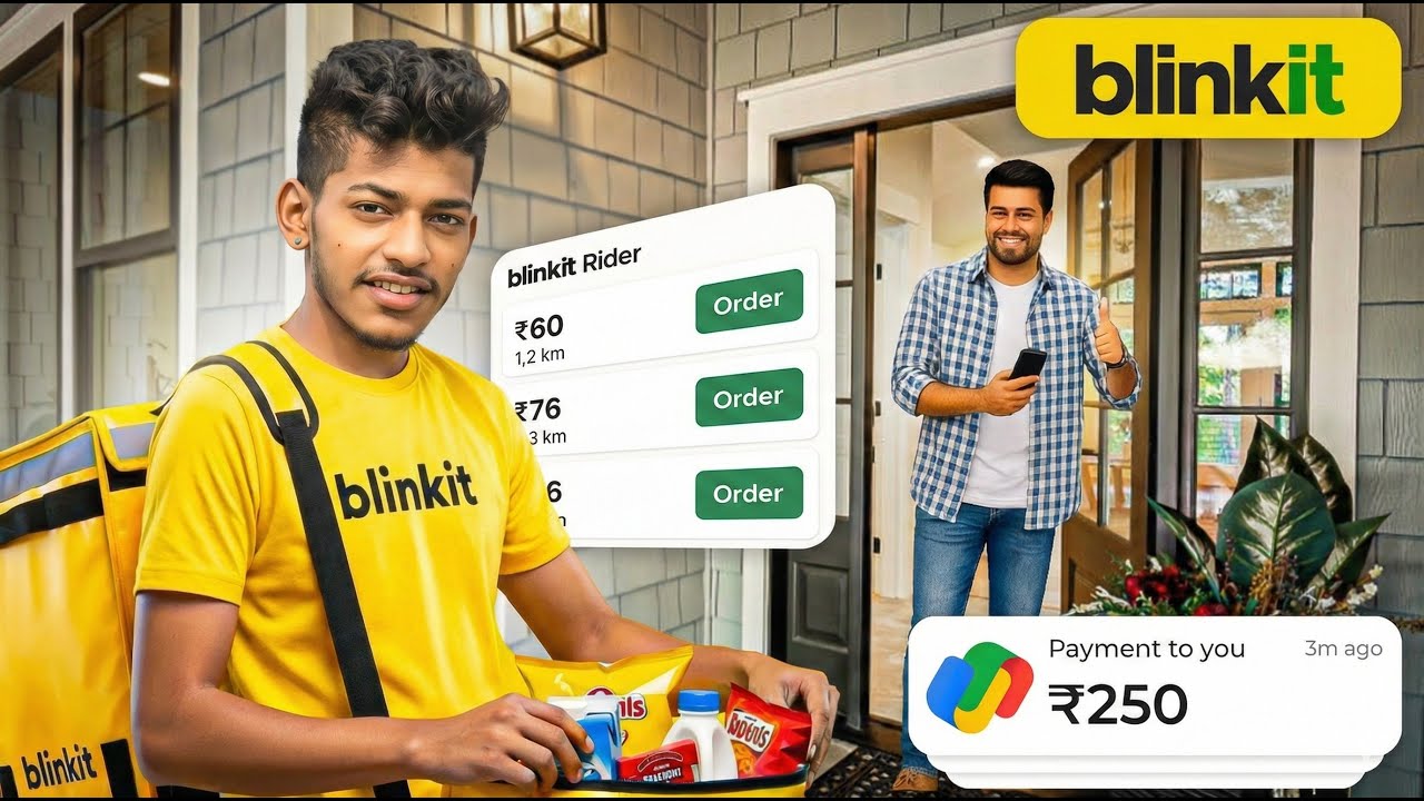 Start 1 st Day in Blinkit Delivery Job | 0 to 100000 In 100 Days Challenge| কেন আমি আজ এই কাজ করছি 😊