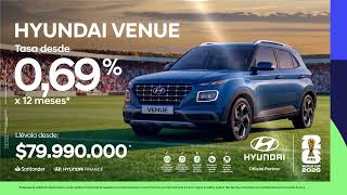 Hyundai Venue con tasa 0,69%
