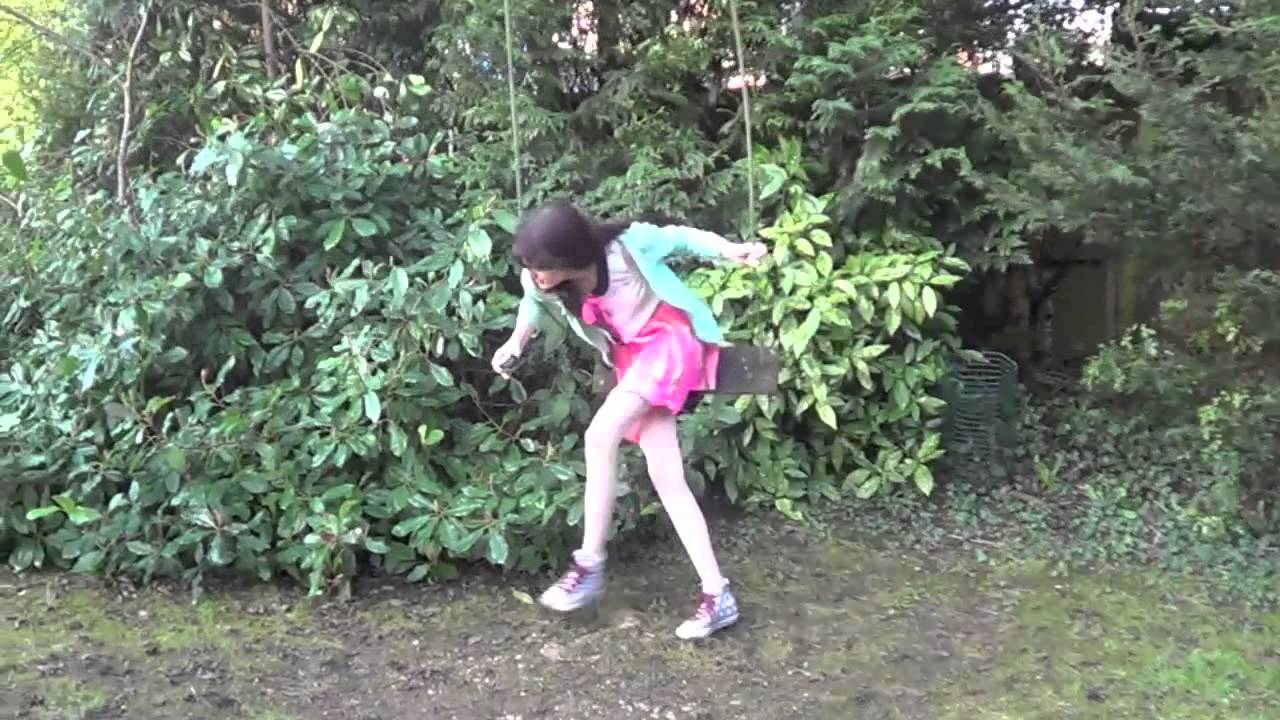 Girl Falls Off Swing YouTube