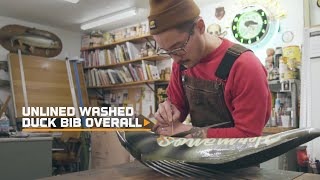 Built For Any Project Berne Unlined Washed Duck Bib Overall