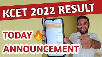 KCET RESULT 2022 TODAY | 01/10/2022