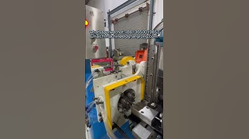 Fully automatic metal thread rolling machine process #thread #steel #pipe #metal #rolling #automatic