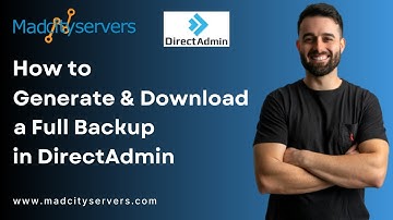 How to generate and download a full backup of your DirectAdmin Account   Madcityservers