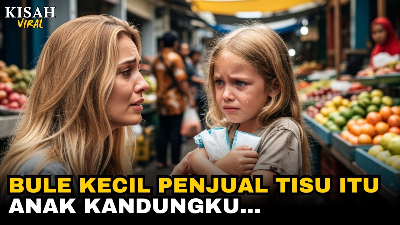 NIAT LIBURAN… BULE INI SYOK SAAT BERTEMU ANAK KANDUNGNYA BERJUALAN TISU DI TENGAH JALAN!