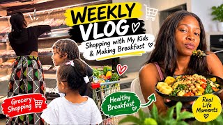 Weekly vlog :A Simple Day in Our Lives | Grocery Shopping & Breakfast at Home