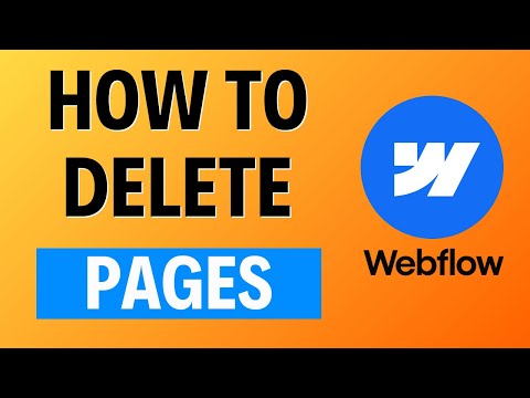 How To Delete Pages Webflow Tutorial - 2025