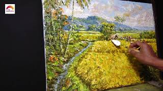 Melukis Panen Textur Tebal | Painting Timelapse | Episode 127 | Demo