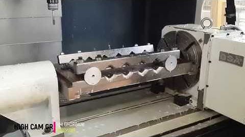 4 AXIS CNC MACHINING PART WITH Autodesk powerMILL