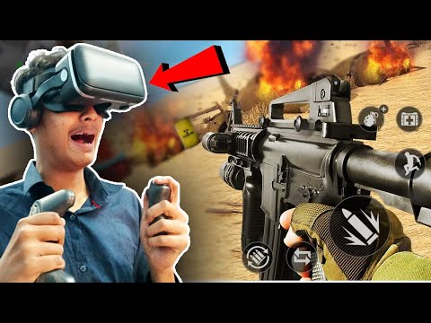 I played SHOOTER GAMES in VIRTUAL REALITY BOX ! The best budget VR BOX ever !!!