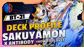 [DECK PROFILE] | 🔮 ¡Poder total con SAKUYAMON X ANTIBODY! | DIGIMON TCG | BT-21