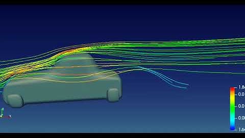 Simulation of airFlow around a car OpenFOAM