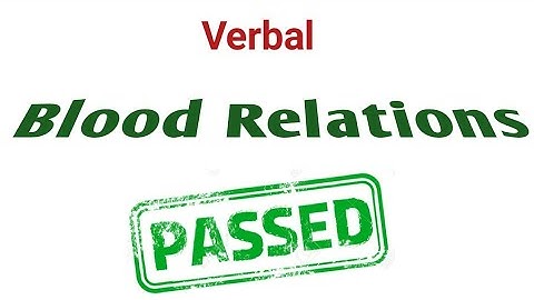 PMA verbal complete preparation | Blood Relations | Tricks and shortcut
