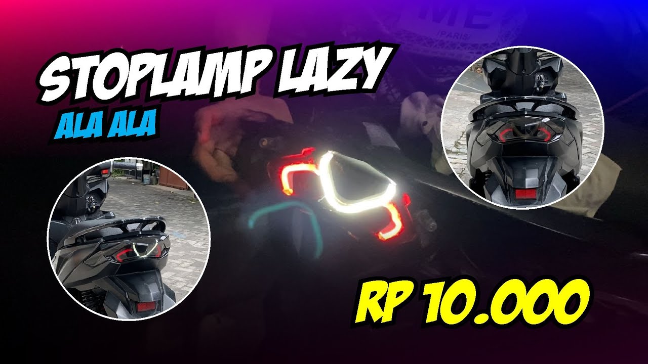 Solusi stoplamp Lazy low budget dan Anti Mainstream - Projek Vario 150 LED Old 2015