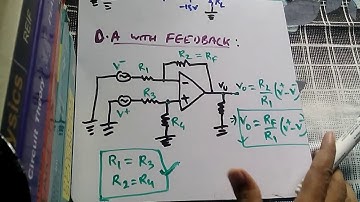 differential amplifier concept(with openloop and with feedback)