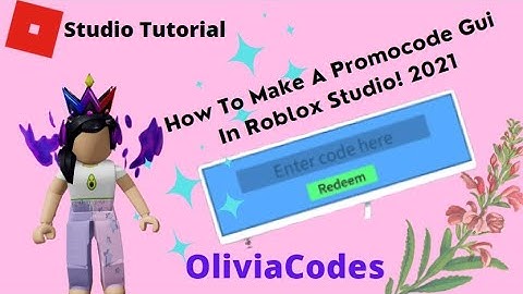 How To Create A Promocode Gui In Roblox Studio 2021