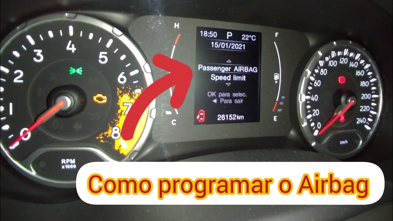 Jeep Renegade Como desligar o AIRBAG Do Passageiro no computador de ...