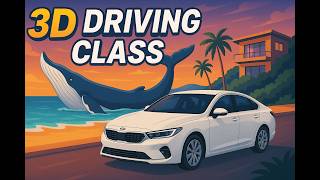 Beach Drive & a Whale Surprise! 🐋 | 3D Driving Class 2025 Gameplay screenshot 1