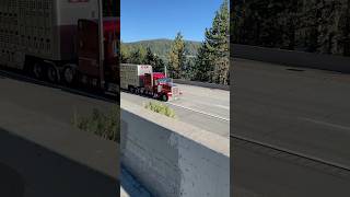 Bullhauler Haulin’ Ass 🚛 | Beautiful Peterbilt 🔥 | Truckee, CA 🏞️ #shorts