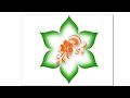 CorelDRAW me creative floral design 🌸CorelDRAW Floral Design Tutorial in 1Second......