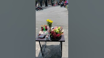 Cúng Rằm tháng 7| phong tục cúng rằm ngoài sân hay còn gọi là cúng cô hồn. #food #phongtuctapquan