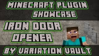 Minecraft Bukkit Plugin - Iron Door Opener - open iron doors with no redstone!
