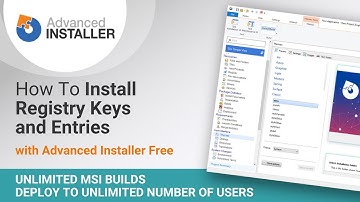How to Install Registry Keys and Entries | Advanced Installer Freeware