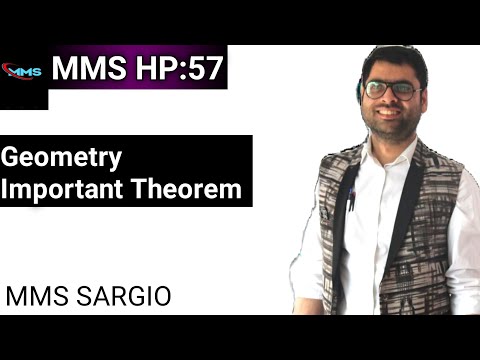 MMS HP:57 | समकोण त्रिभुज की Important Theorem | Geometry BY MMS SARGIO