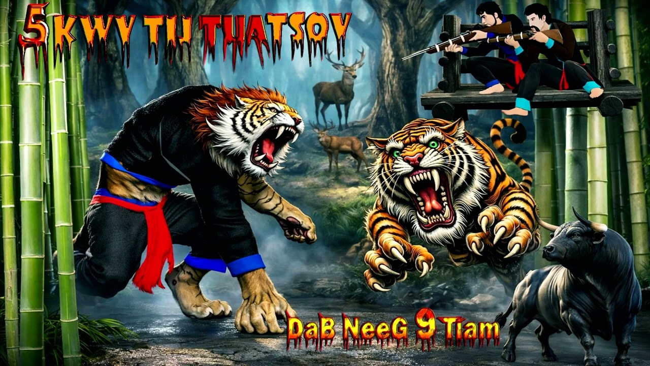 Zov poov nyuj qub dawb txaus ntshai heev