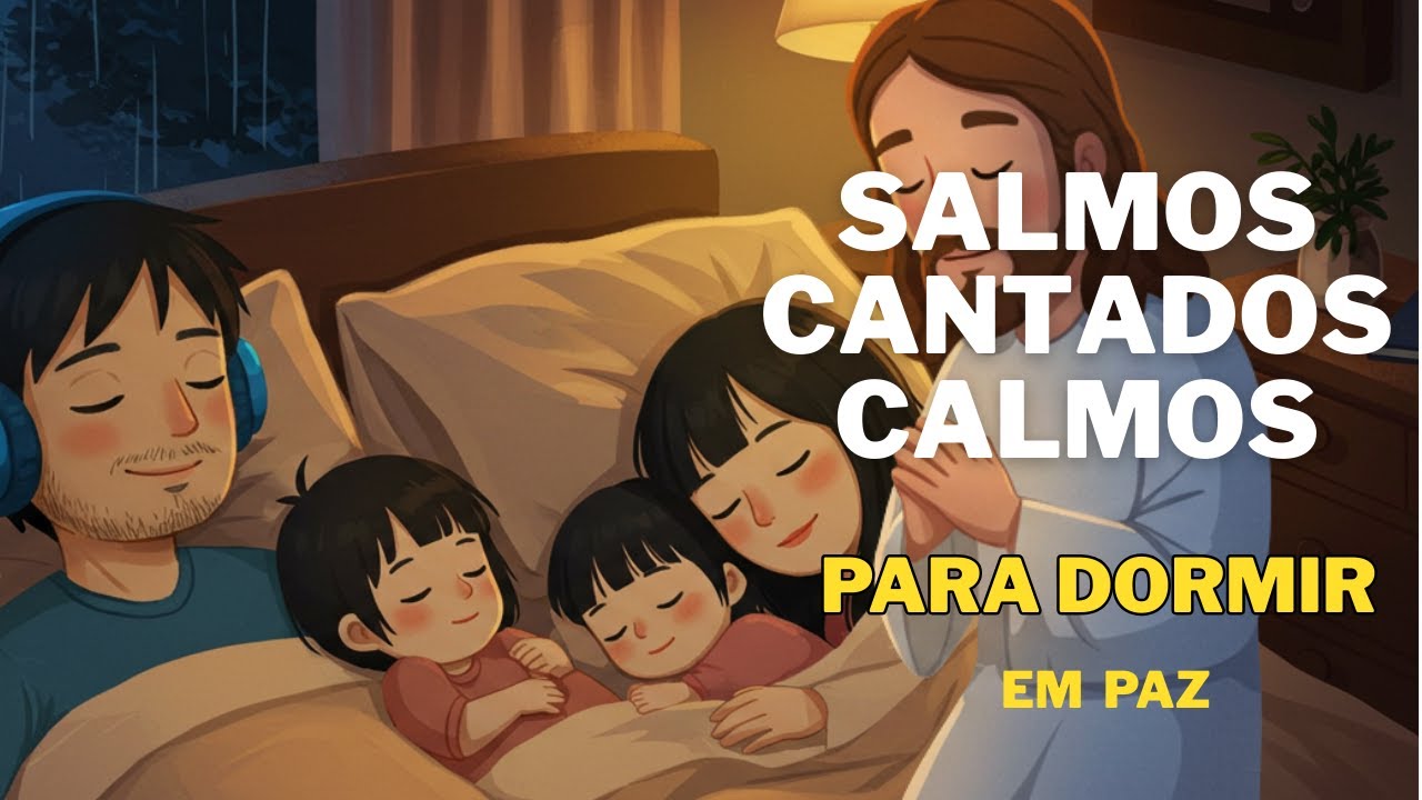 Salmos Cantados para Dormir Em Paz | Música Com Salmos Relaxante Que Acalma a Alma Cansada 🌙
