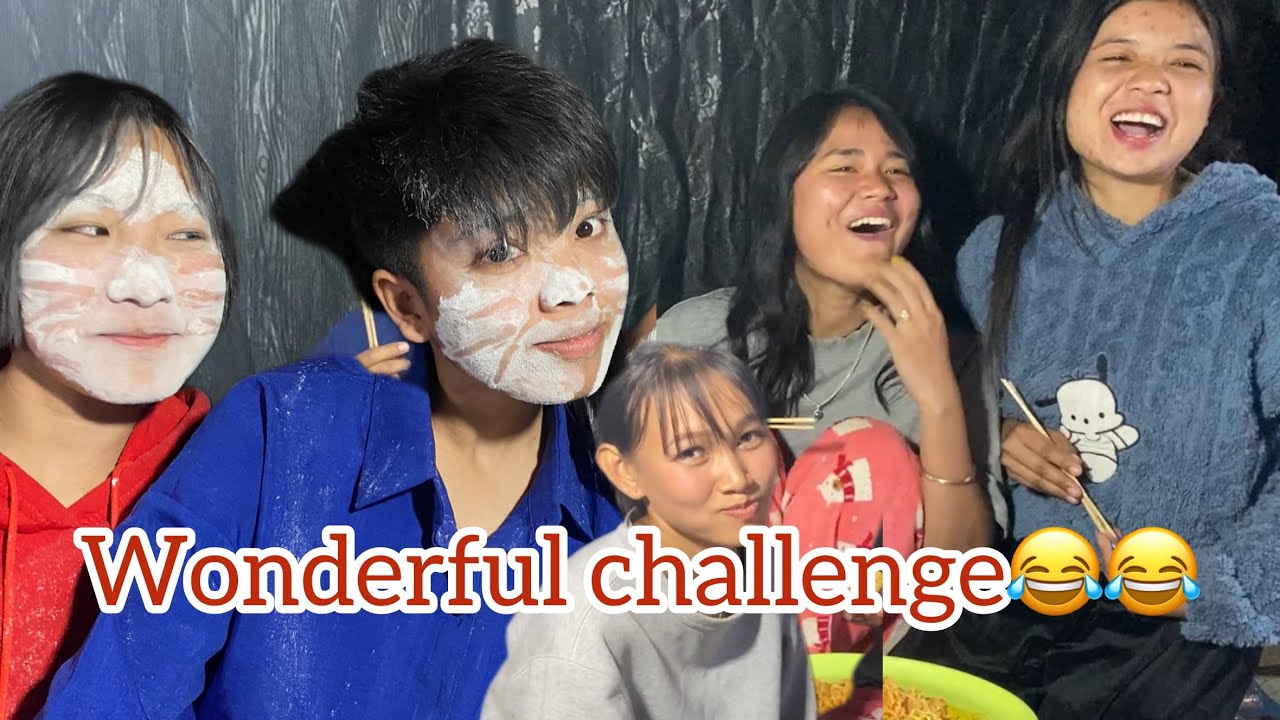 Wonderful challenge with chop sticks 😂(Ani Chappi family)||Manipurifunny||