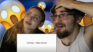 Me and my sister listen to LiL PEEP - High School (Lyrics) (Reaction)