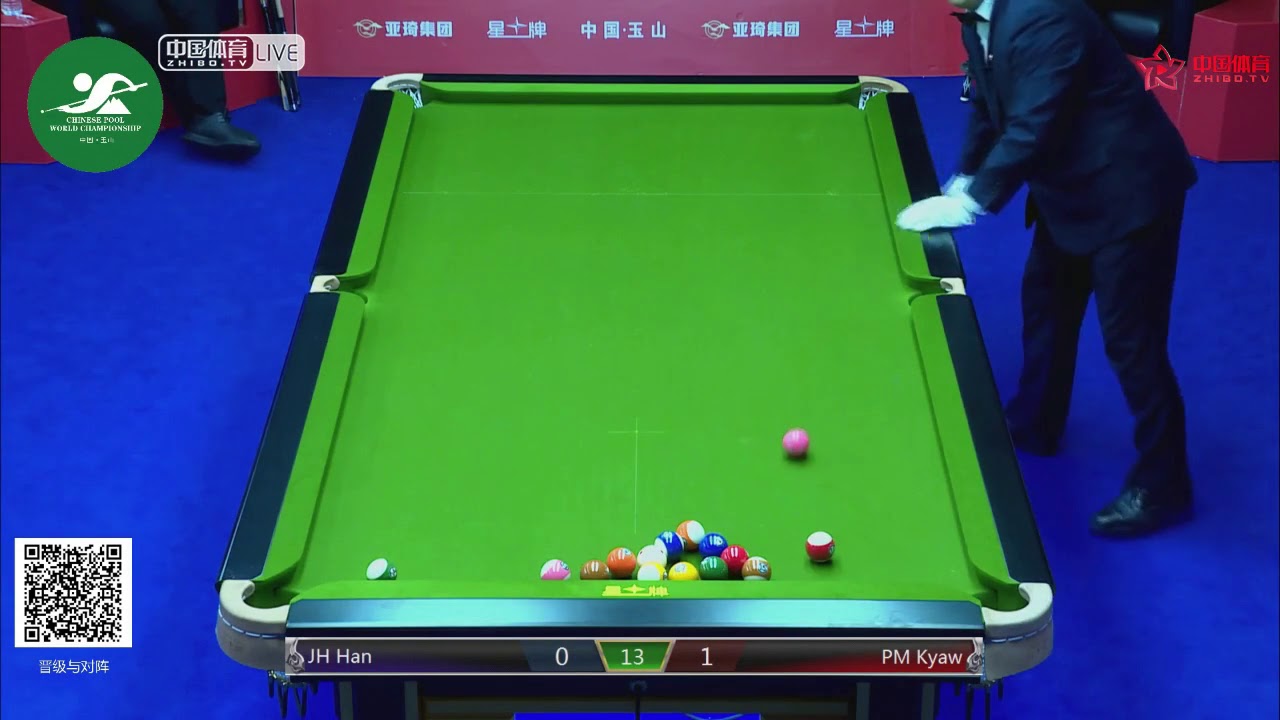 JH Han (KOR) VS Phone Myint Kyaw (MYA) - Int'l Mens Qual - 2019 CBSA Chinese Pool World Championship