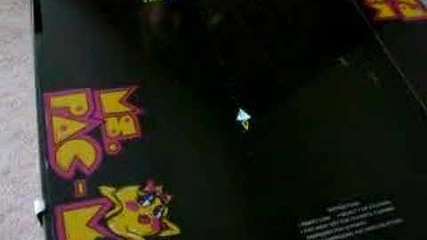 Ms pacman Cocktail videogame w/ 48-1 multigame board 3 of 4