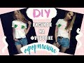 DIY ПЕРЕДЕЛКА ОДЕЖДЫ | Рисунок на футболке| Как разрисовать футболку к лету?