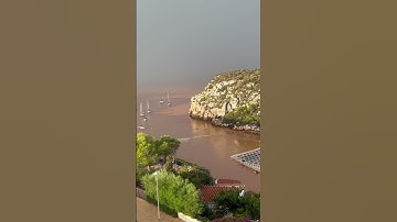 Sea of ​​Menorca After Flood || ViralHog