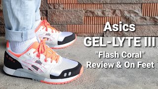 ASICS GEL LYTE III OG FLASH CORAL 2020 from SOLE ACADEMY - REVIEW and ON FEET | Sneakers Yo