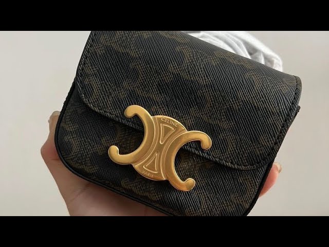 Celine Mini Bag Triomphe Shiny Calfskin - Kaialux