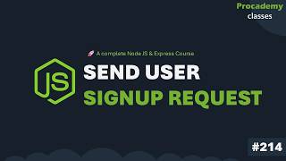 إرسال طلب تسجيل مستخدم من React | دورة Node JS و Express الشاملة | الجزء 214 screenshot 2
