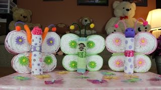 Butterfly Diaper Cake (How To Make)