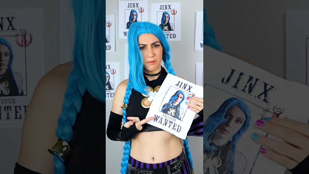 ⚠️ JINX IS BACK, BABY!! ⚠️ #diycosplay #arcane #paintthetownblue
