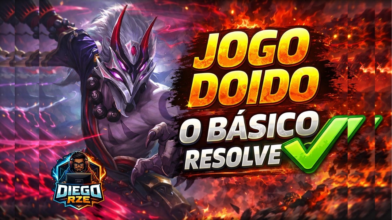 FIZ O SIMPLES NO CAOS! Master Yi decidiu no básico! ⚔️🔥