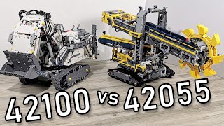 LEGO Bucket Wheel Excavator vs LEGO Liebherr R9800 | LEGO 42055 vs 42100 | LEGO 42100 vs 42055