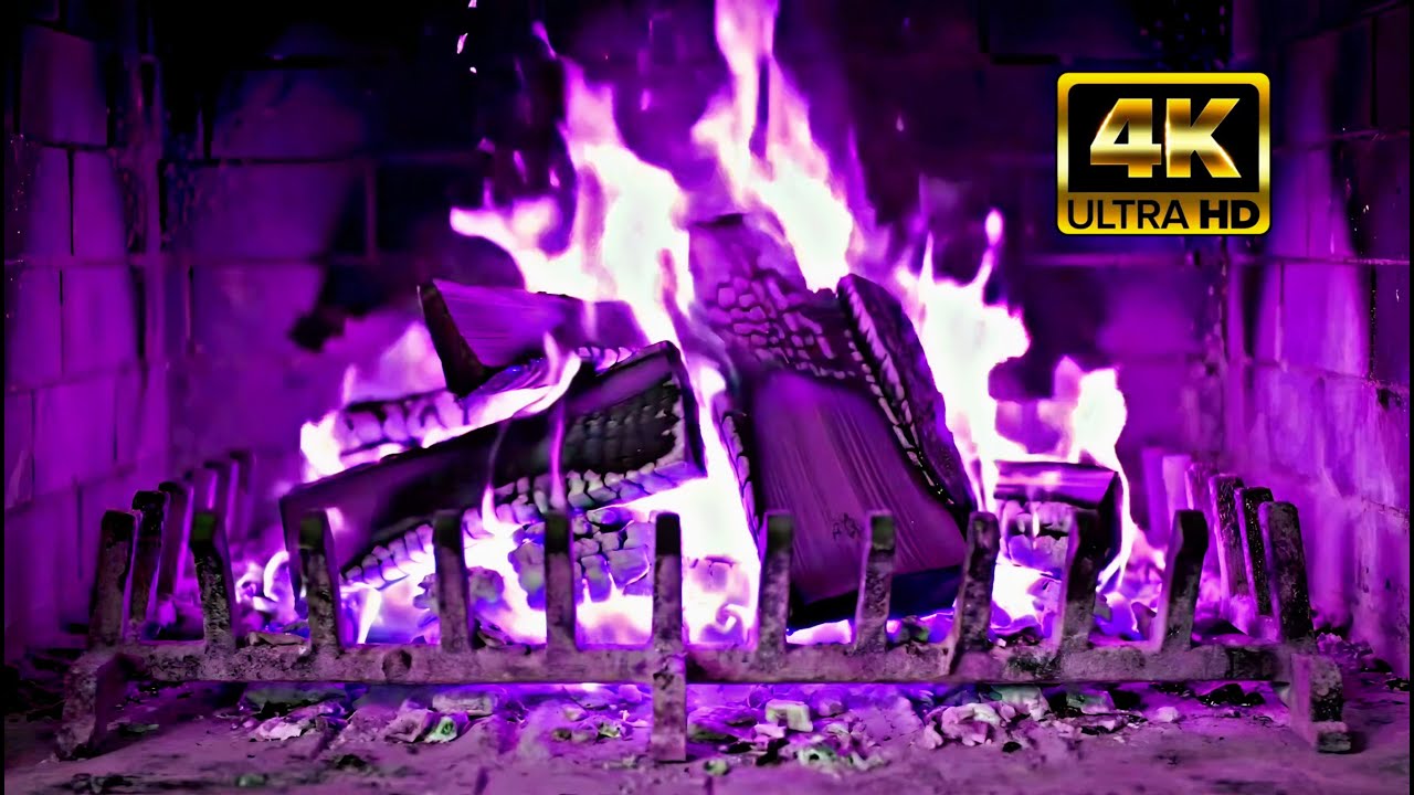 🔥Rustic Fireplace Crackling 24/7 | ❄️Snowy Forest Cabin Views | Winter Ambience (No Music)