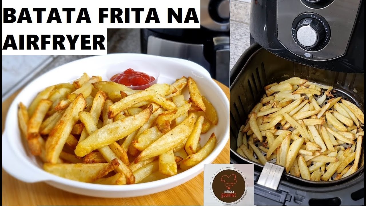 Receita de Batata frita crocante na air fryer