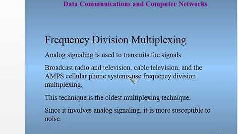 Multiplexing part1(Networks)