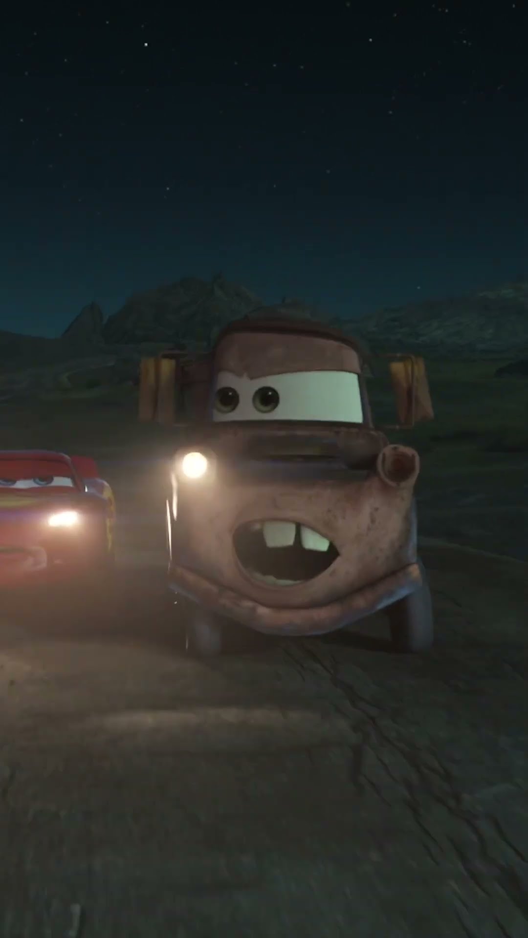 Lightning Mcqueen and Tow Mater might be lost... #Pixar #DisneyJr